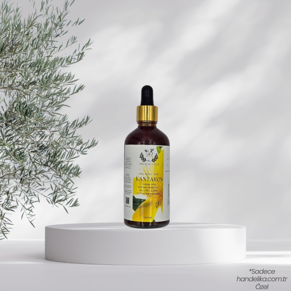 Handelika Doğal Kantaron Yağı-100 ml Damlalık Cam Şişe